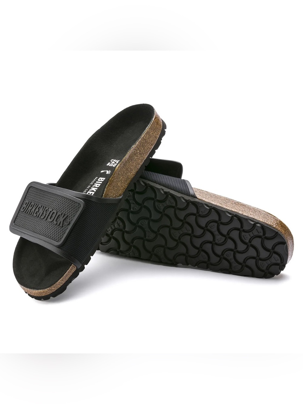 Birkenstock Tema microfiber velcro slides- black• size 40 / 9-9.5🔥